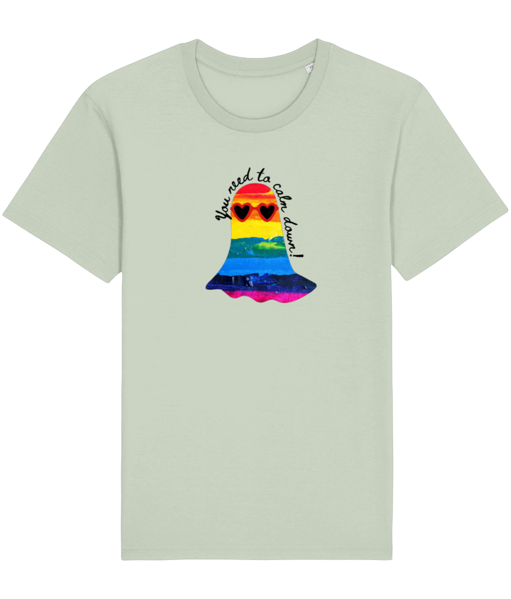 "You Need to Calm Down" Pride Edition - Lightweight Unisex Organic Tee