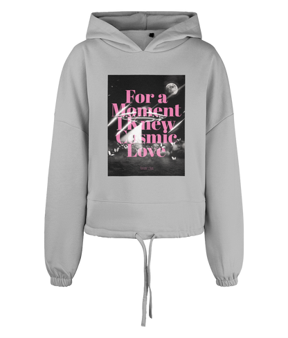 Taylor's Eras "For a Moment I Knew Cosmic Love" - Women's TriDri® Cropped Oversized Hoodie