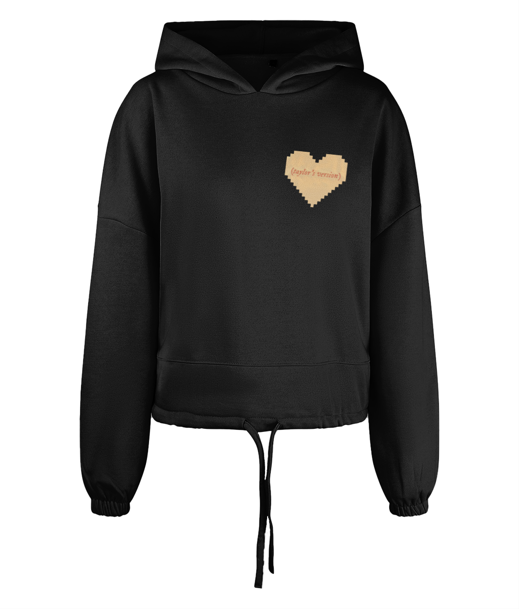 "Pop-Tart & Cinnamon Roll: Taylor's Version" - Women's TriDri® Cropped Oversized Hoodie