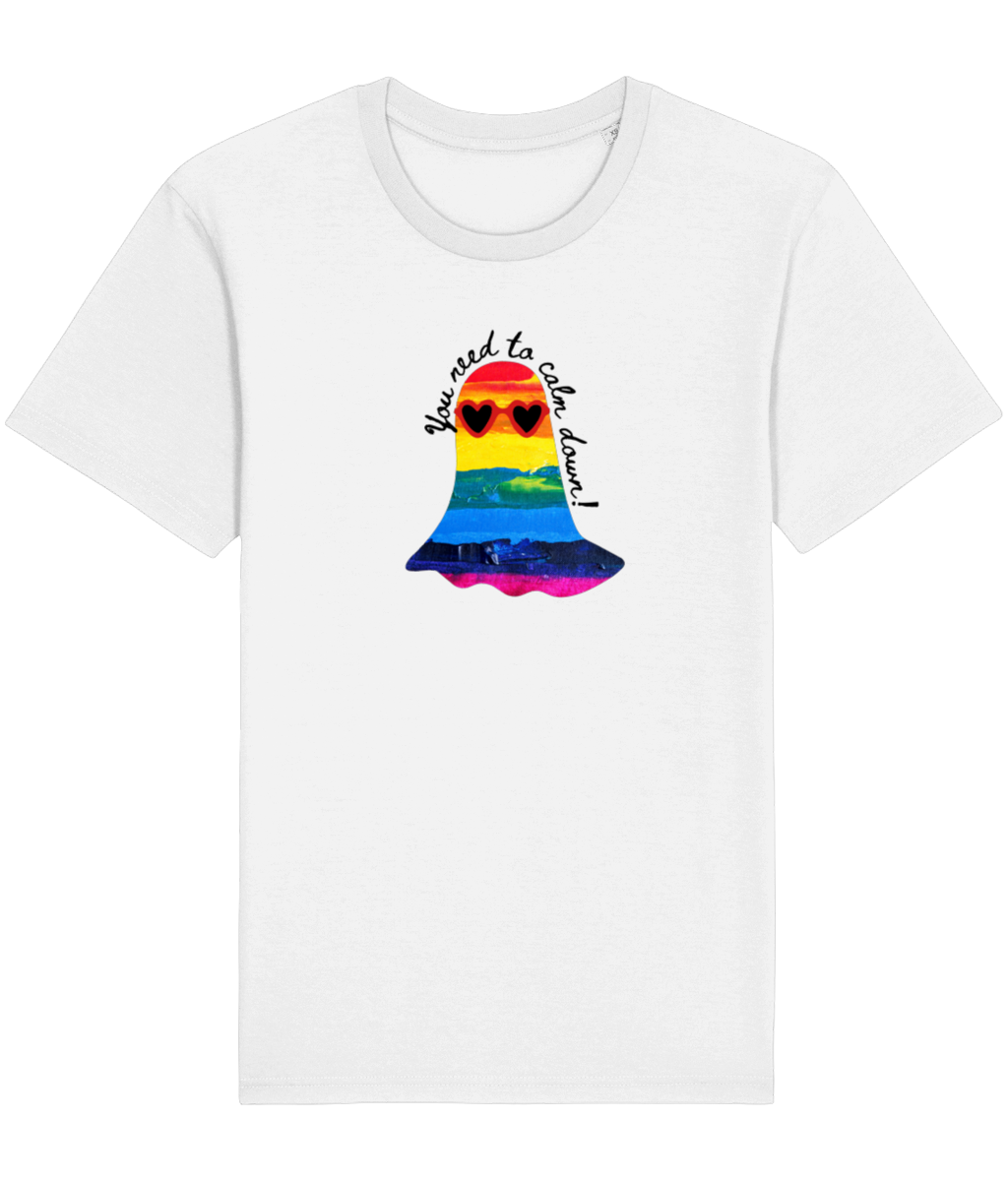 "You Need to Calm Down" Pride Edition - Lightweight Unisex Organic Tee