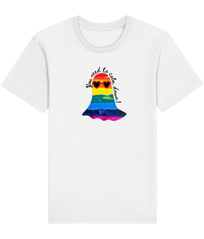 "You Need to Calm Down" Pride Edition - Lightweight Unisex Organic Tee