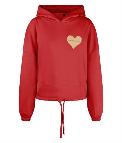 "Pop-Tart & Cinnamon Roll: Taylor's Version" - Women's TriDri® Cropped Oversized Hoodie