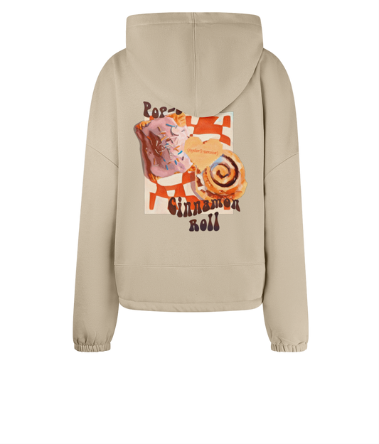 "Pop-Tart & Cinnamon Roll: Taylor's Version" - Women's TriDri® Cropped Oversized Hoodie