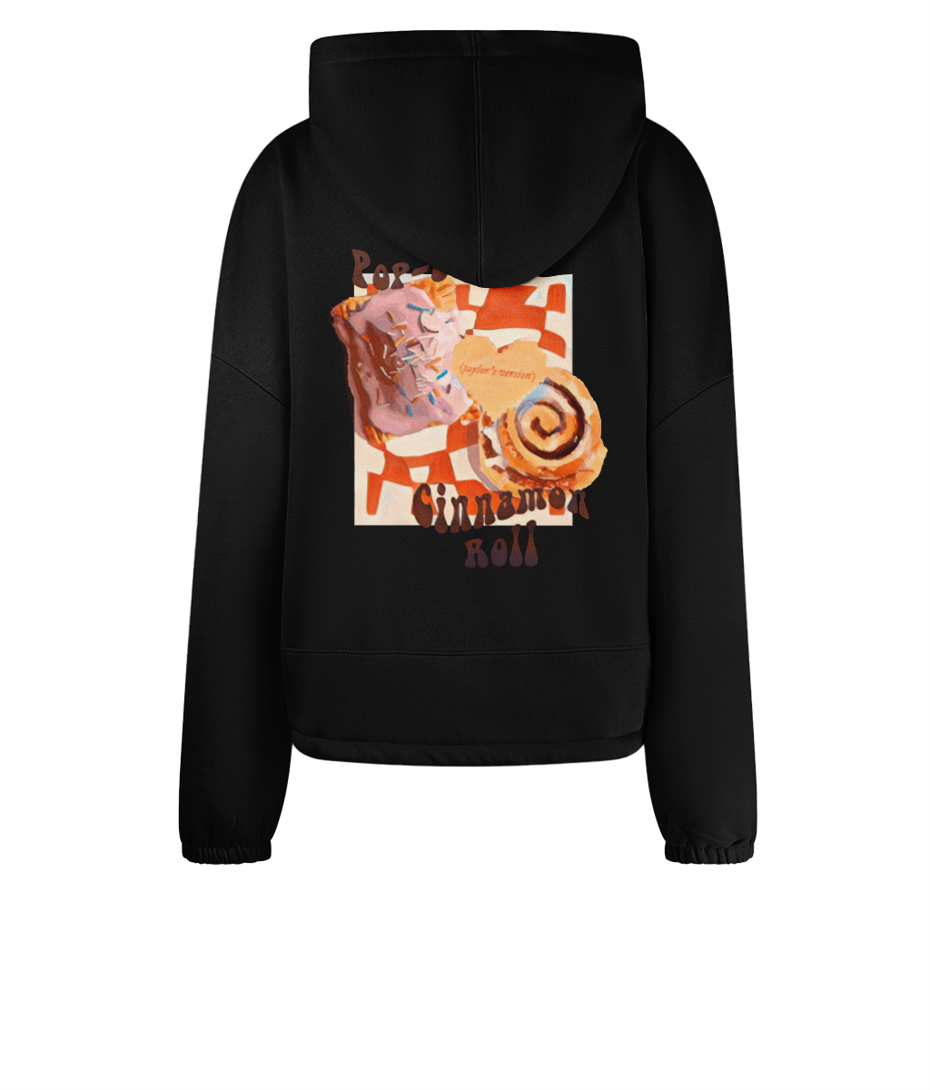 "Pop-Tart & Cinnamon Roll: Taylor's Version" - Women's TriDri® Cropped Oversized Hoodie