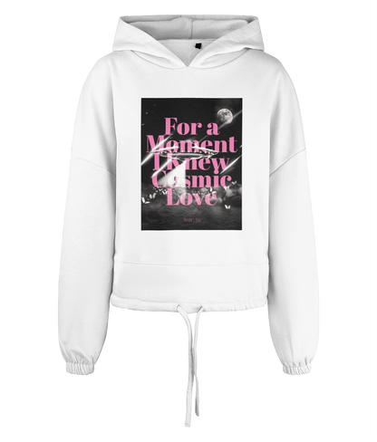 Taylor's Eras "For a Moment I Knew Cosmic Love" - Women's TriDri® Cropped Oversized Hoodie