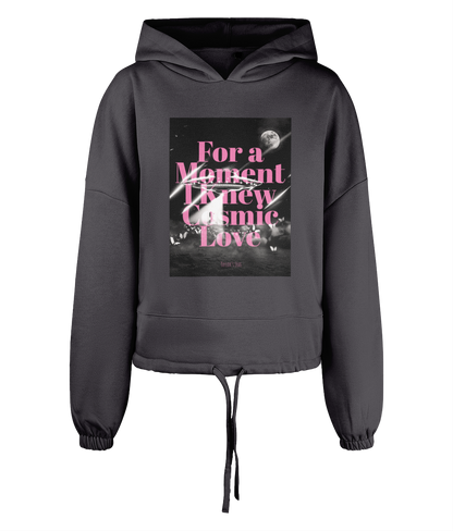 Taylor's Eras "For a Moment I Knew Cosmic Love" - Women's TriDri® Cropped Oversized Hoodie