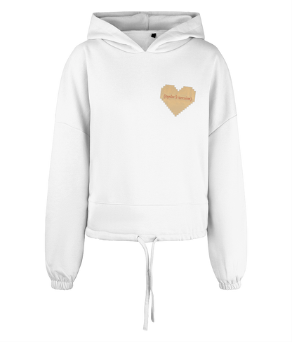 "Pop-Tart & Cinnamon Roll: Taylor's Version" - Women's TriDri® Cropped Oversized Hoodie