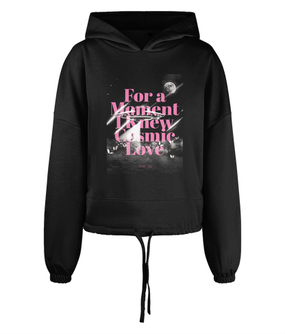 Taylor's Eras "For a Moment I Knew Cosmic Love" - Women's TriDri® Cropped Oversized Hoodie