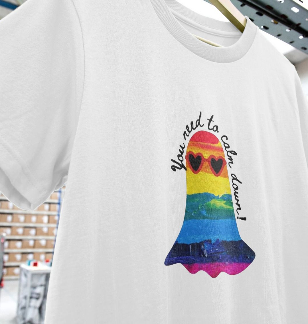 "You Need to Calm Down" Pride Edition - Lightweight Unisex Organic Tee